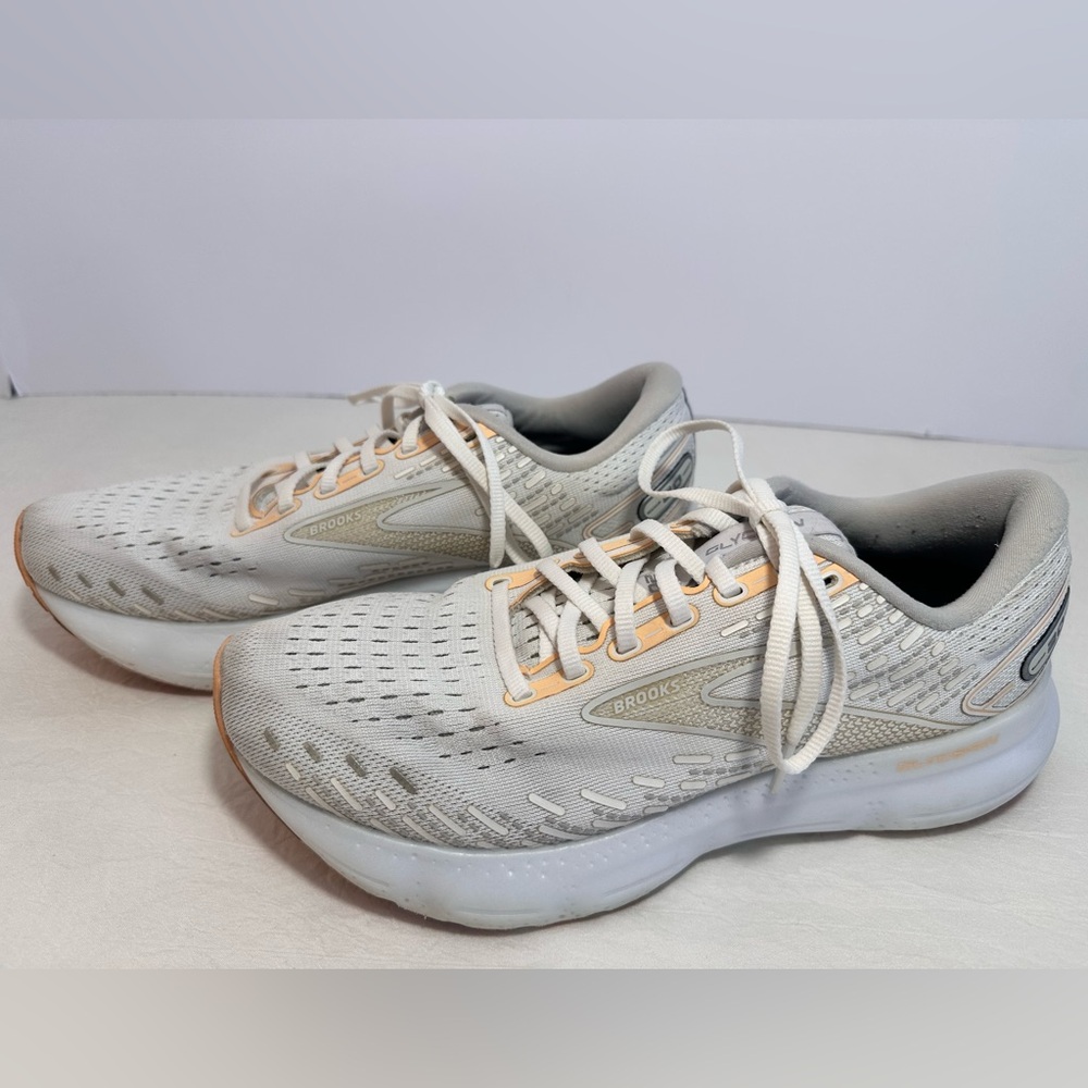 Brooks Glycerin 20 Women's Running Shoes - Ivory/Peach